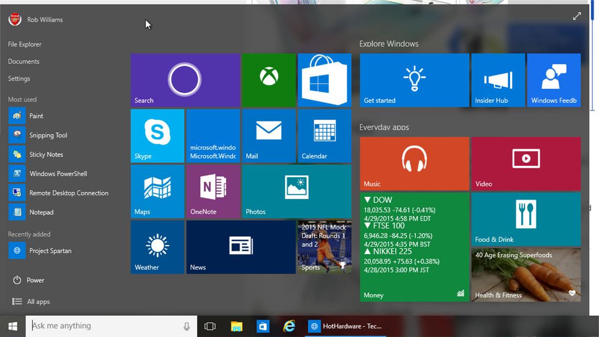 Windows 10 Build 10074 Brings Aero Glass, New Sounds, And Cortana Updates