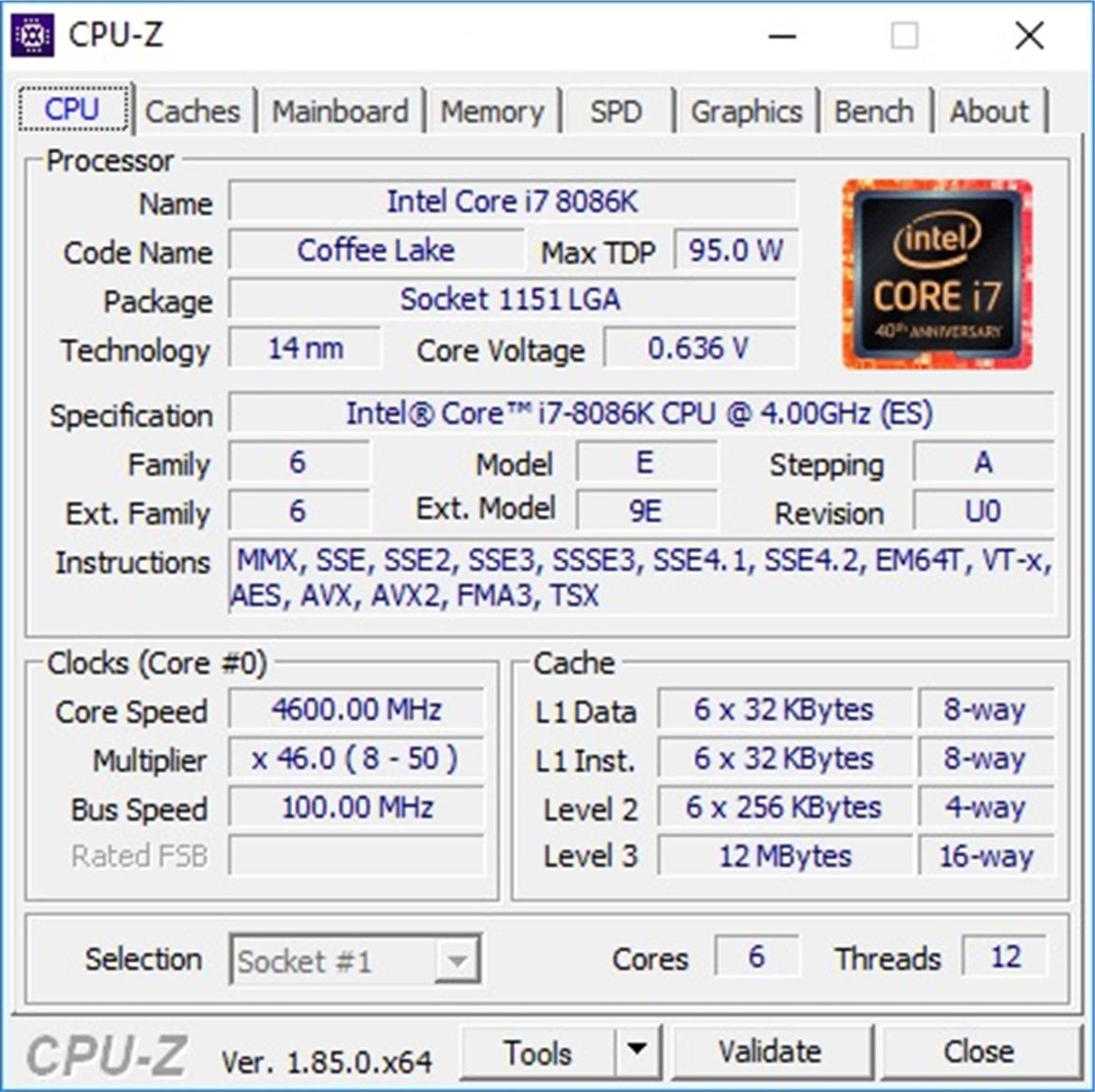 Core i7-8086K 40th Anniversary CPU Review: Intel X86 Hits 5GHz