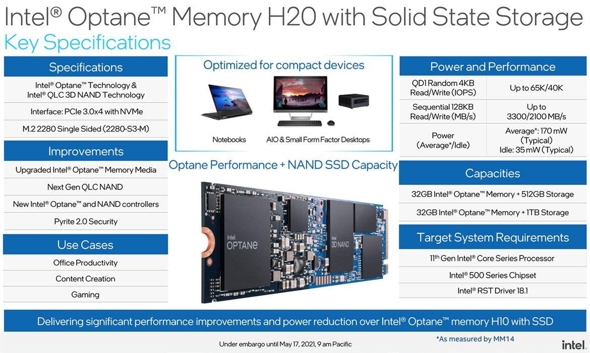 Intel Optane Memory H20 Review: Performance Where It Matters