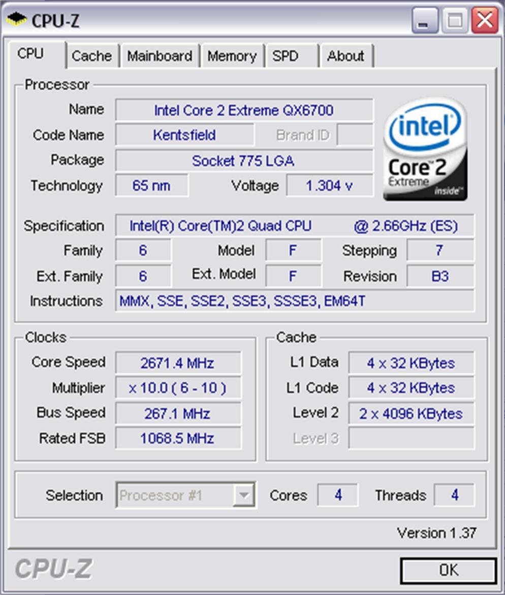 Intel Core 2 Extreme QX6700 - Quad-Core Assault