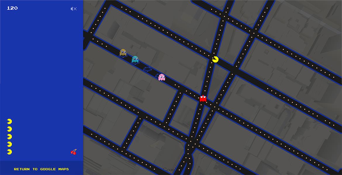 PAC-MAN Chews Up The Streets In Awesome Google Maps Arcade Fun