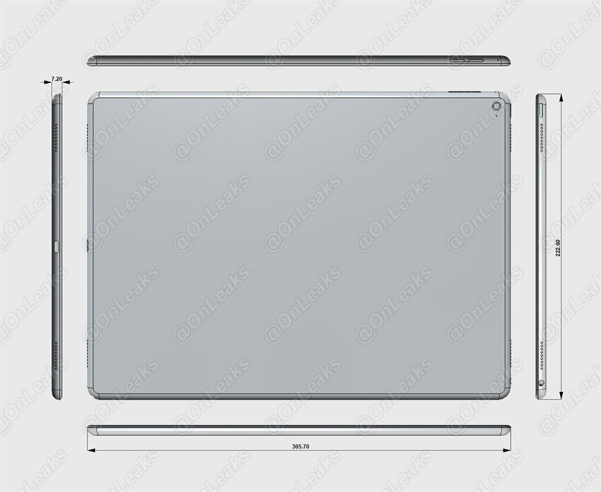 Apple's 12.9-Inch iPad Pro Schematics Leak, Mockups Compared To iPad Air 2 On Video