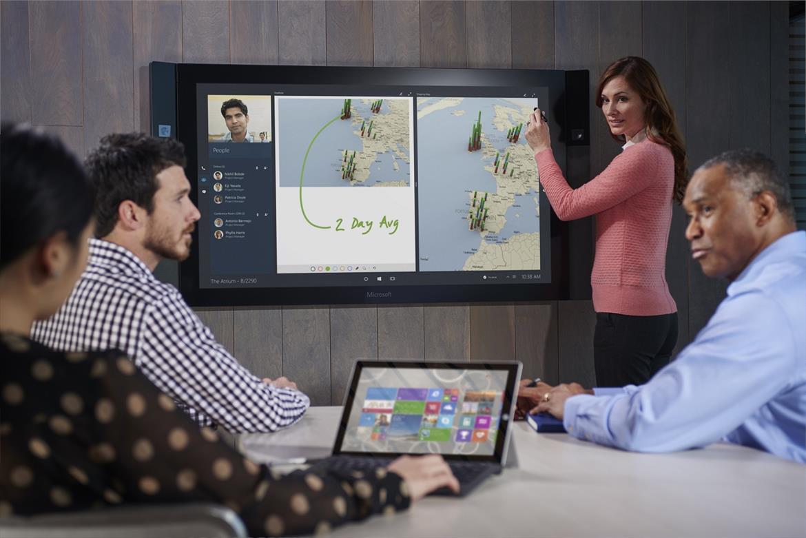 Microsoft’s 84-Inch 4K Surface Hub Carries $20K Price Tag, Preorders Commence July 1