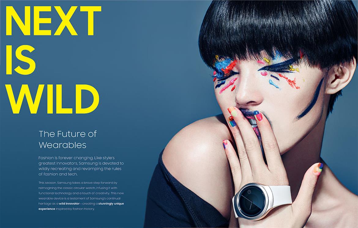 Samsung Recruits Fashion Models To Showcase Sleek, Round Gear S2 Smartwatch