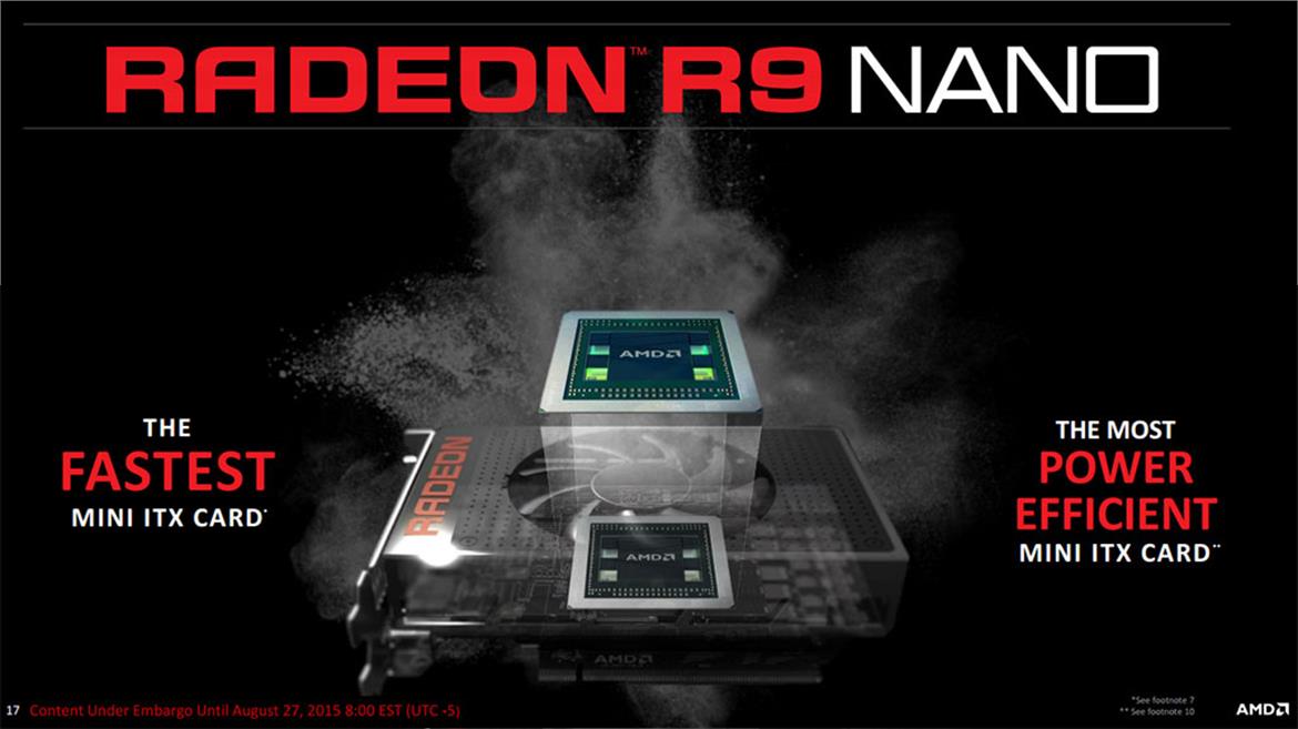 AMD Radeon R9 Nano Targets Mini ITX Gaming Systems With A Fury