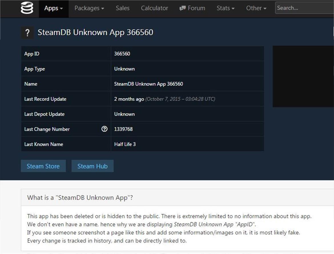 Did Valve Just Out Half-Life 3 In The Steam Database?