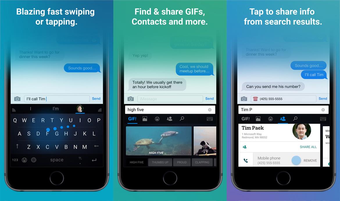 Microsoft Word Flow iPhone Keyboard Adds Bing And GIF Search, Targets Google Gboard