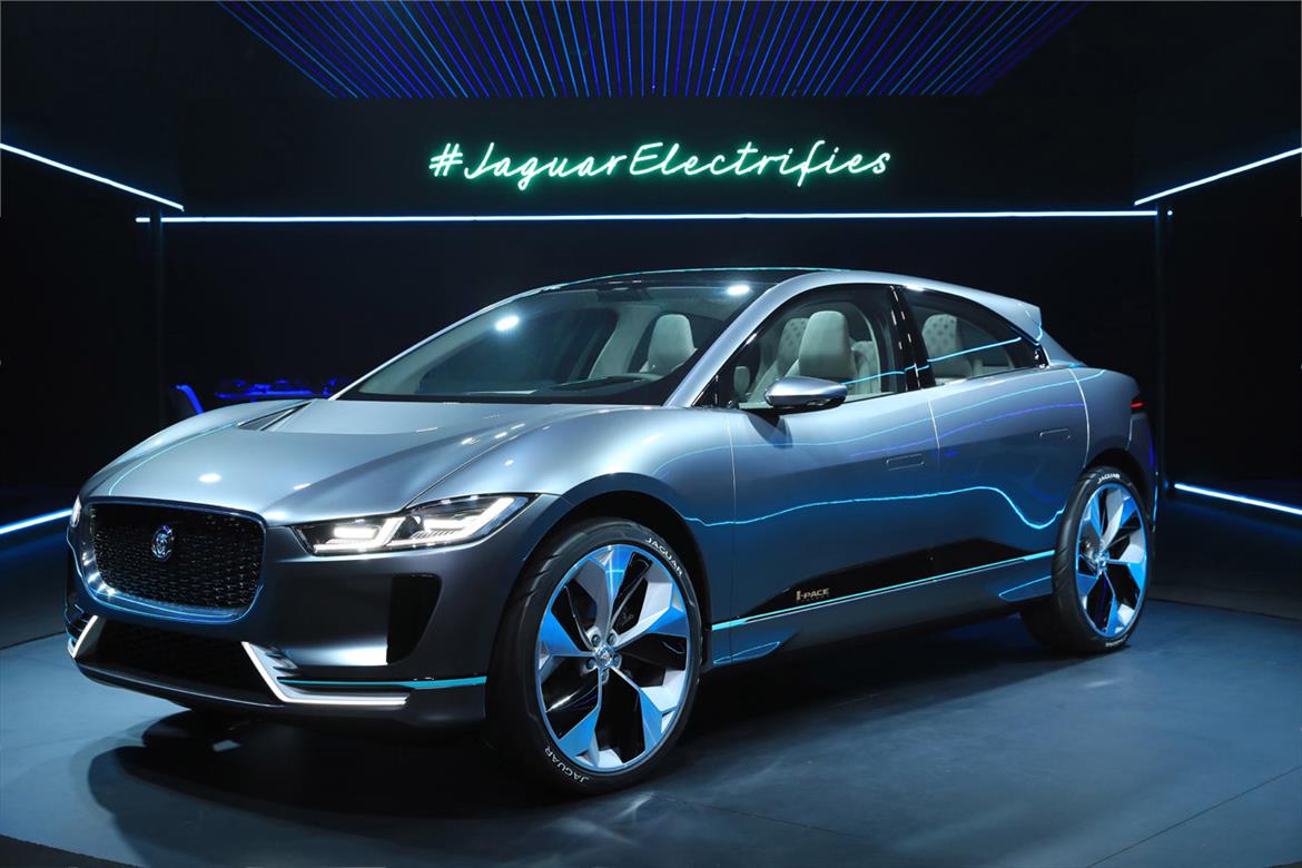 Jaguar Unveils 400HP I-Pace Concept EV With Dell And HTC Powering Interactive VR Vehicle Experience