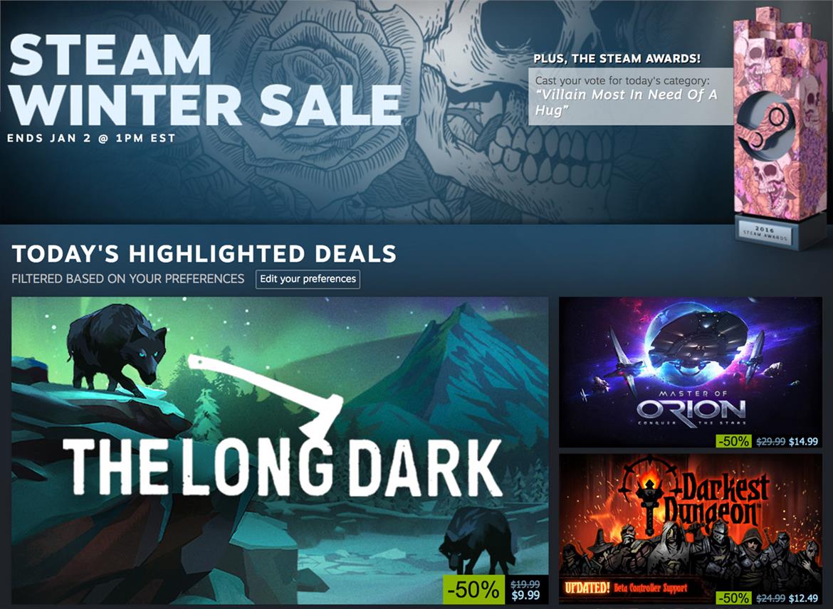 Steam Unwraps Fantastic Winter Game Sale With Deep Discounts And Awards
