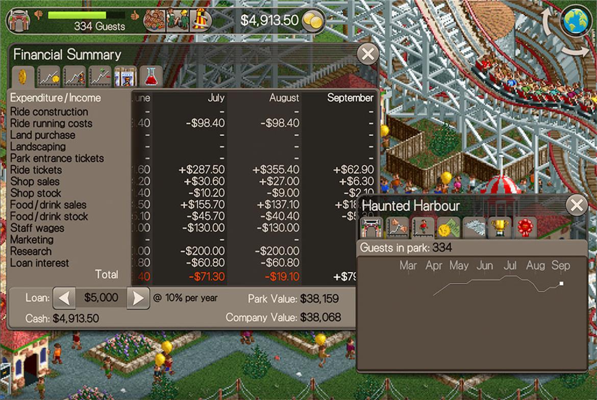 Atari Rolls Out More Retro Goodness With Rollercoaster Tycoon Classic For Android And iOS