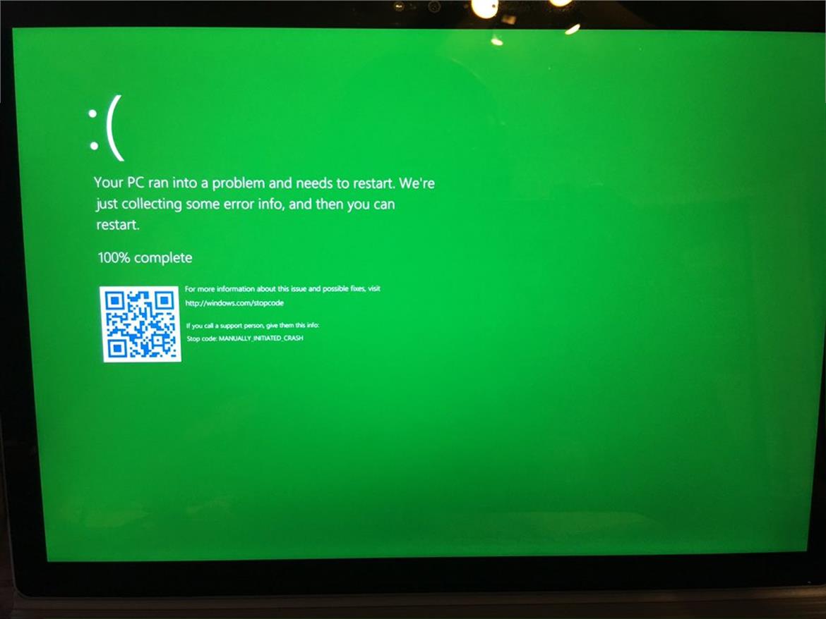 Windows 10 Insiders Now Swapping Out BSOD For Green Screen Of Death