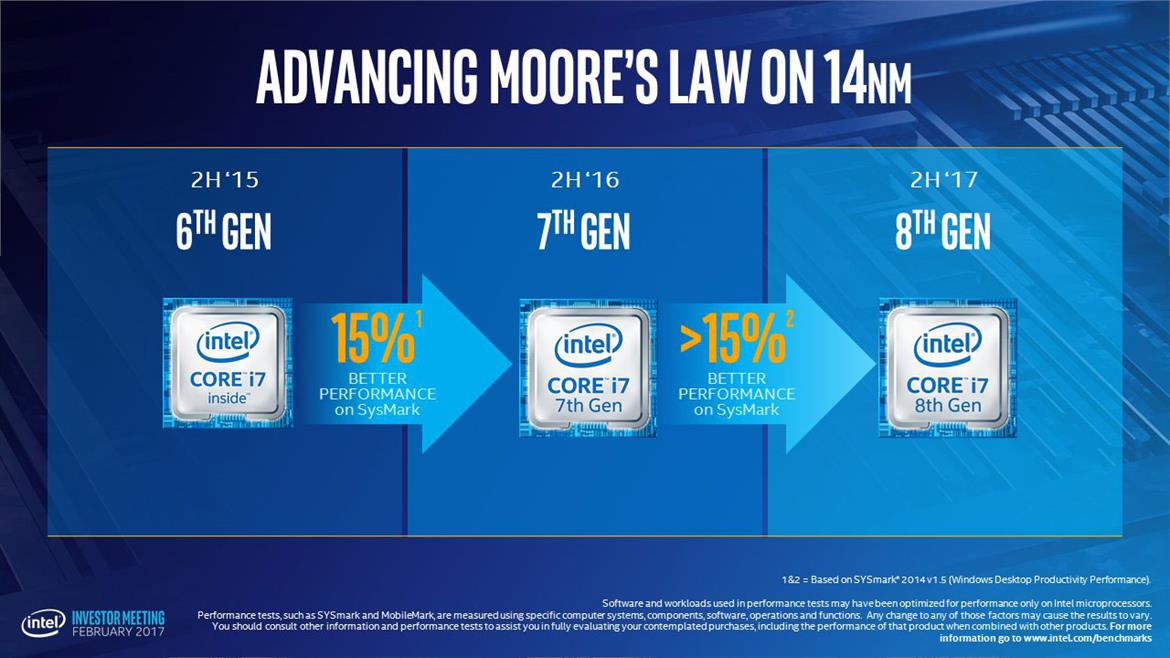 Intel Claims Cannonlake Core i7-8000 Series 15 Percent Faster Than Kaby Lake, Launches 2H 2017 [Updated]