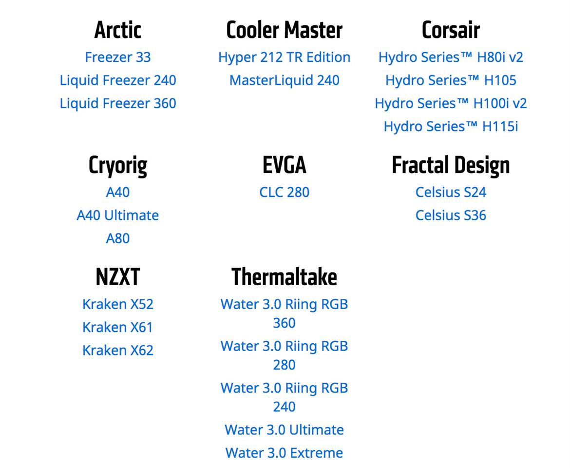 AMD Ryzen Threadripper Cooler Compatibility List Posted Ahead Of August 10th Launch