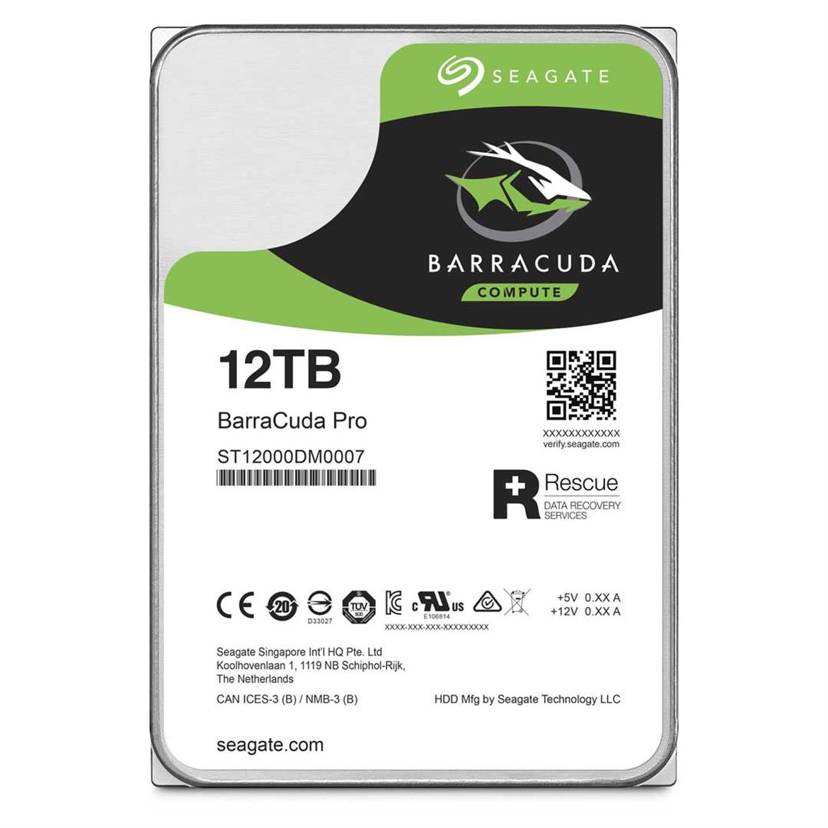 Seagate Launches 12TB IronWolf NAS And 12TB Barracuda Pro Hard Drives
