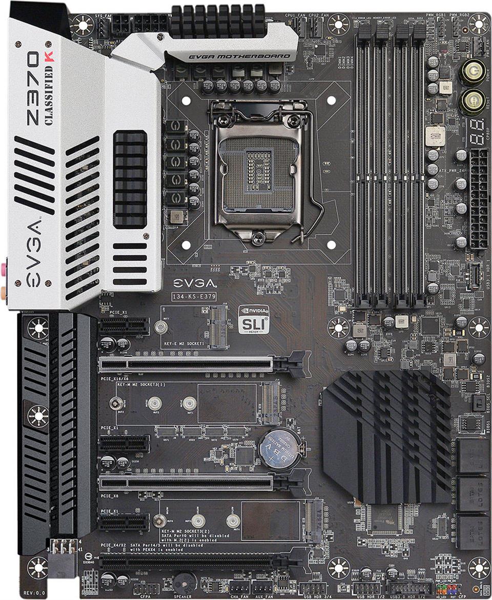 EVGA Unleashes Z370 Motherboard Lineup To Complement Intel 8th Gen Core Coffee Lake CPUs