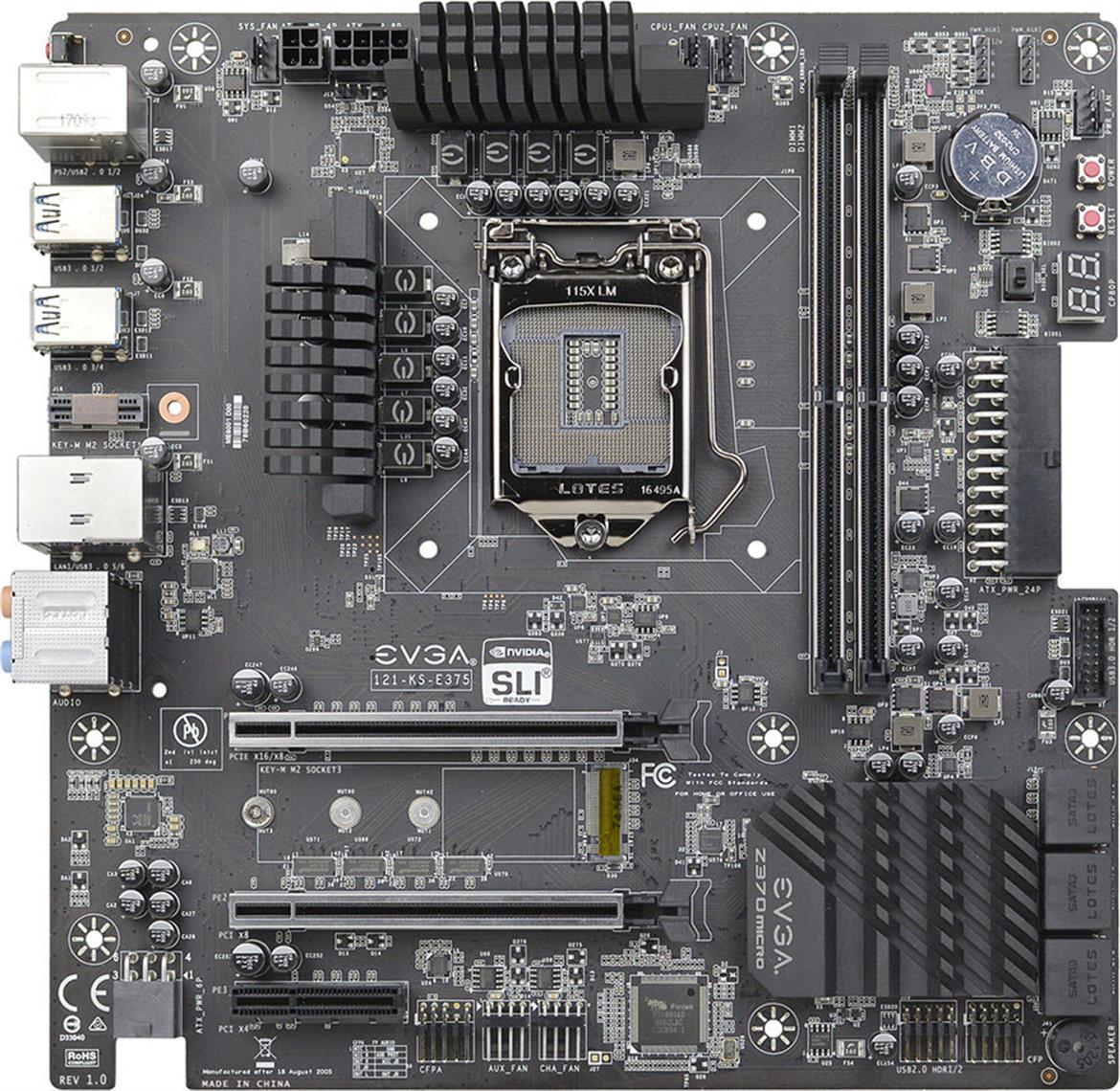 EVGA Unleashes Z370 Motherboard Lineup To Complement Intel 8th Gen Core Coffee Lake CPUs