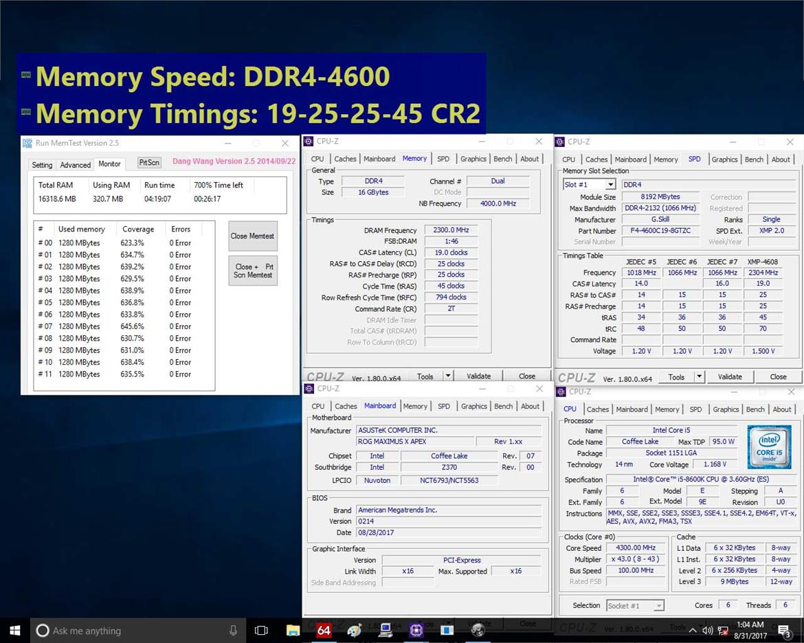 G.Skill Unveils Brawny Trident Z DDR4-4600 RGB RAM Kit For Intel Core Coffee Lake Processors