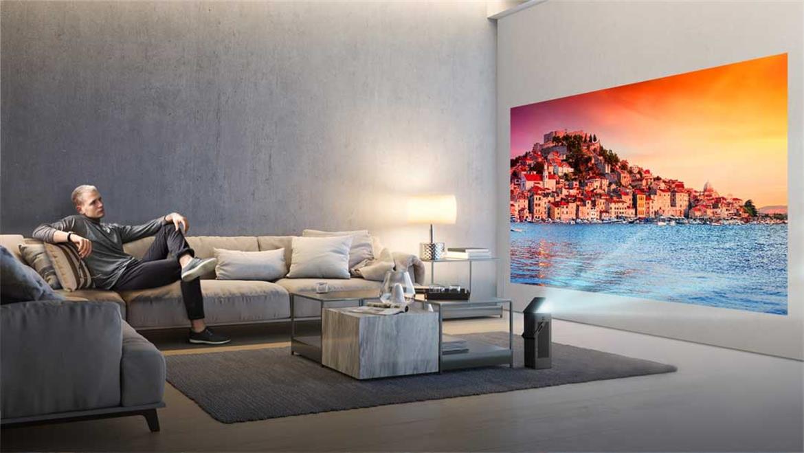 LG HU80K Projector Makes It Easy To Display A 150-inch 4K UHD Image On Any Wall