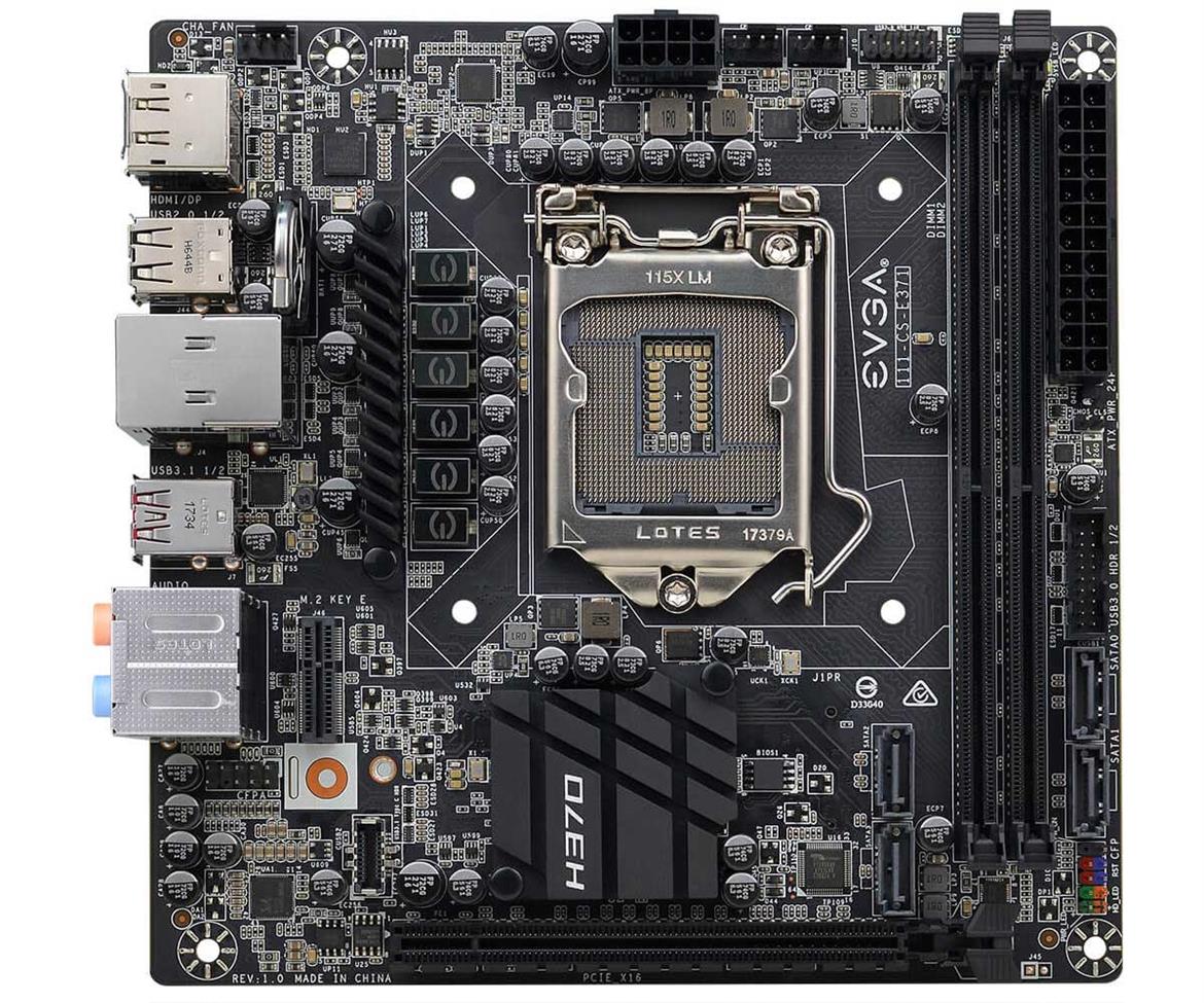 EVGA H370 Stinger Motherboard Crams Lots Of Features Into mITX Form Factor