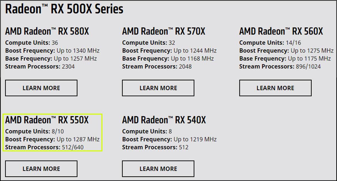 AMD Confirms Rebranded Radeon RX 500X Graphics Series, Here Are The Full Specs
