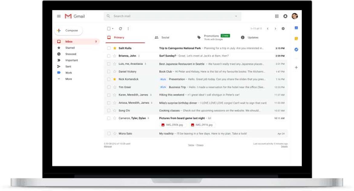 Gmail's Refreshed Desktop Design Goes Live With Improved Security And New Features