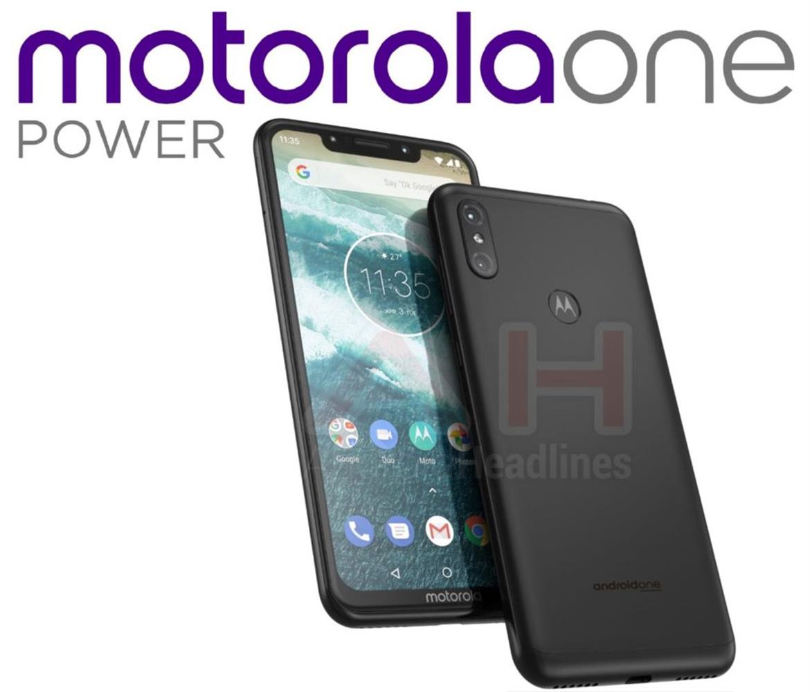 Motorola One Power Leaks With Notchy Design Powered By Android One