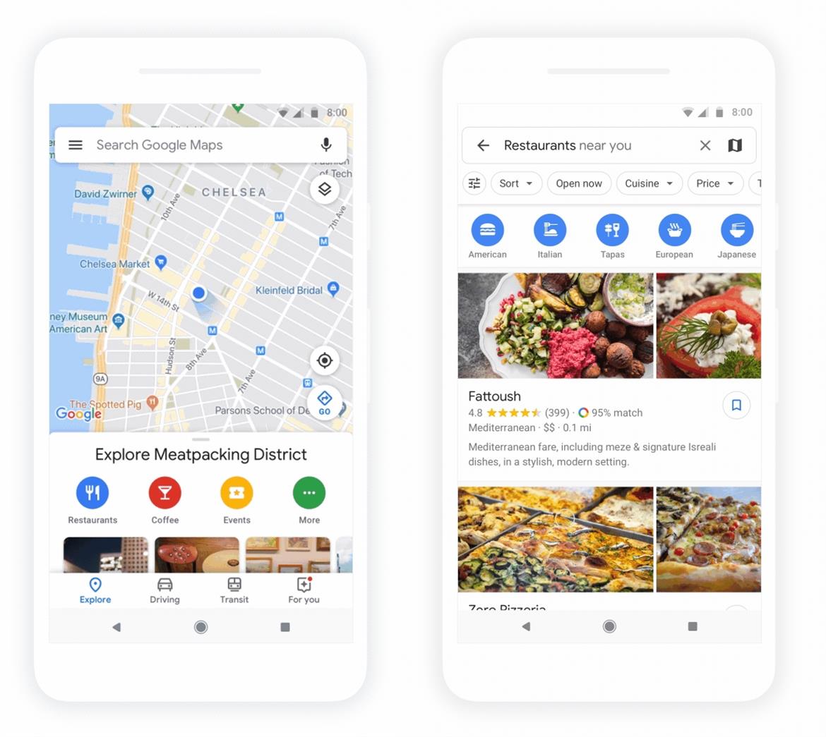 Google Maps Major Design Overhaul With Personalized Recommendations Is Now Rolling Out