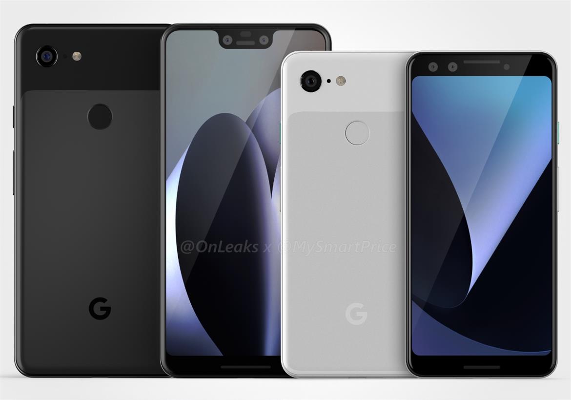 These Pixel 3 And Pixel 3 XL Renders Are Our Best Look Yet At Google's Flagship Android P Phones