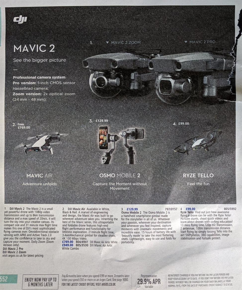 DJI Mavic 2 Pro Drone Leaks With Hasselblad Camera, 31-Minute Flight Time