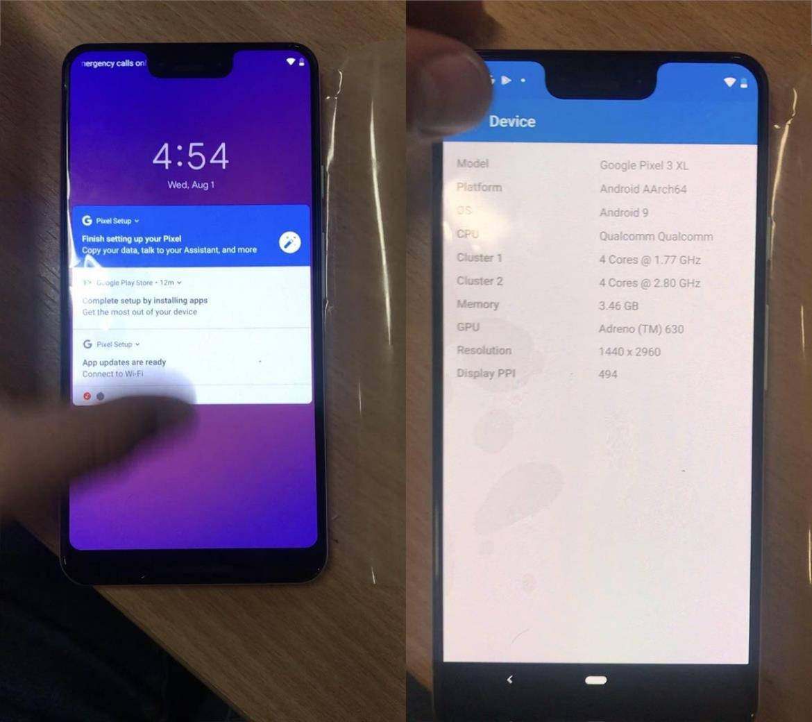 Updated: Alleged Google Pixel 3 XL Android 9 Pie Flagship Bares All In Unboxing Footage