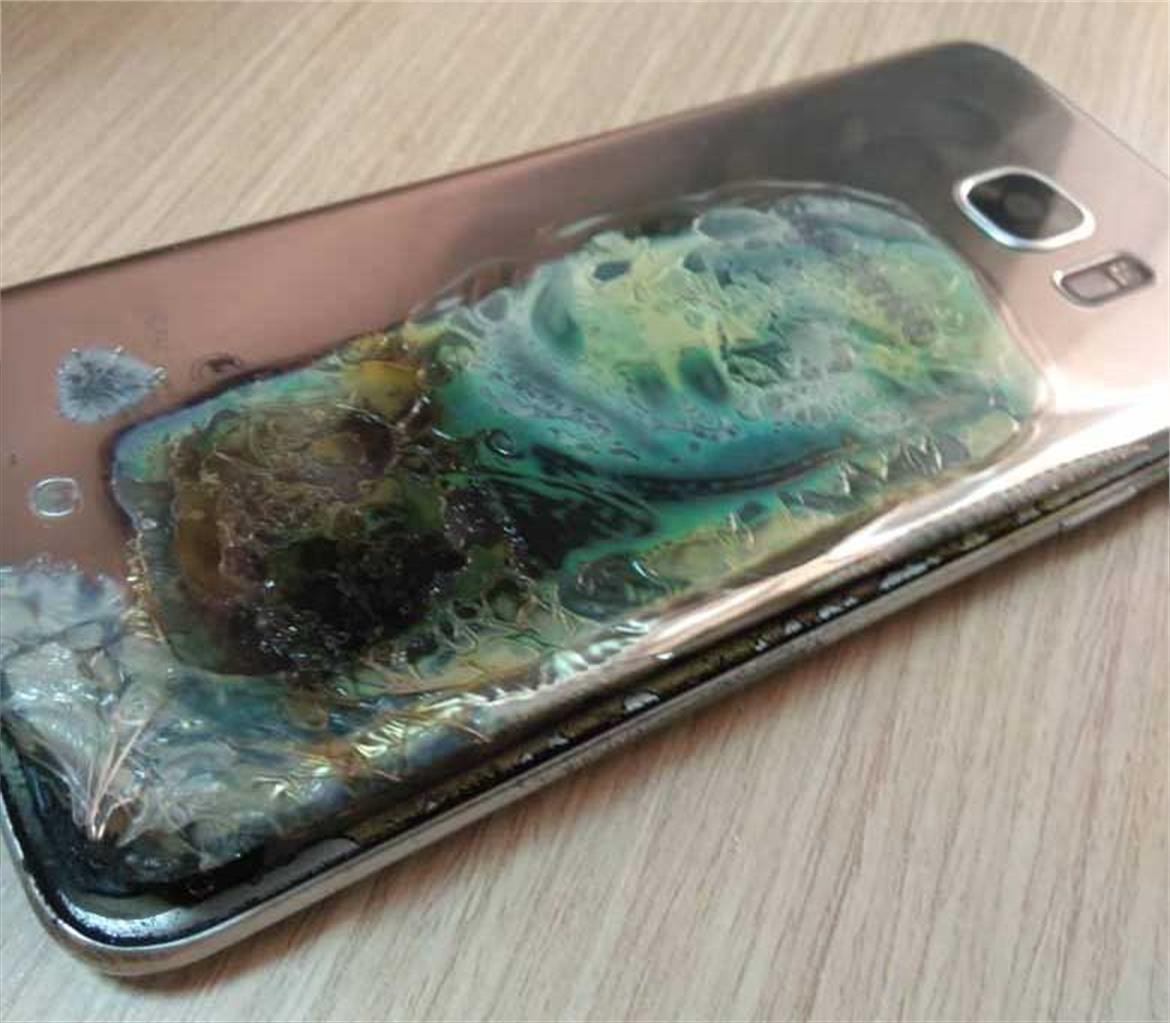 Samsung Under Fire After Galaxy S7 Edge Allegedly Bursts Into Flames
