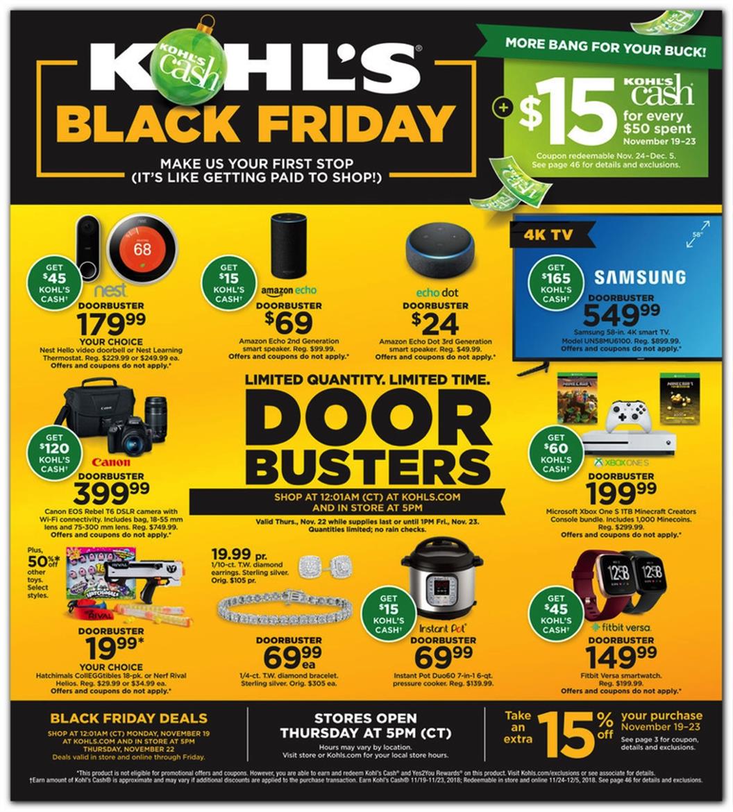 Kohl's Black Friday Ad Breaks Cover With Fantastic Deals On Google Home Hub, Xbox One X, Echo Dot