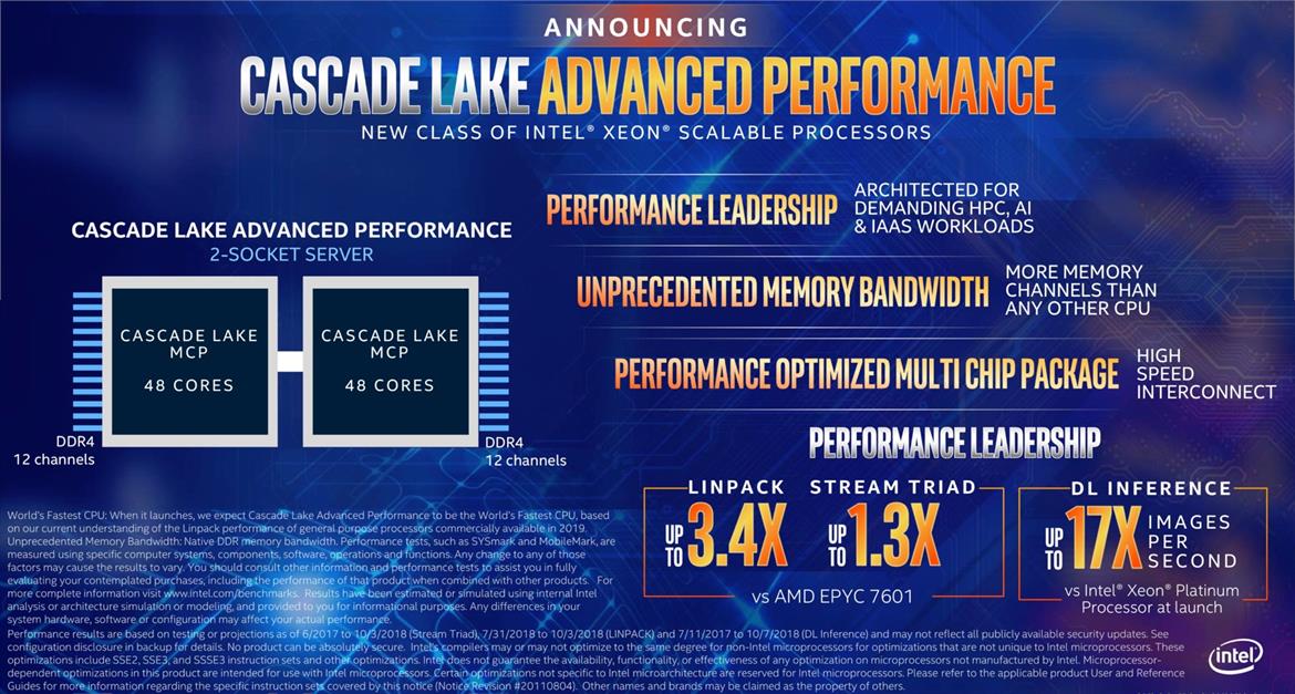 Intel Unveils Beast Cascade Lake-AP 48-Core Xeon With 12-Channel DDR4, Xeon E-2100 Coffee Lake CPUs Ship