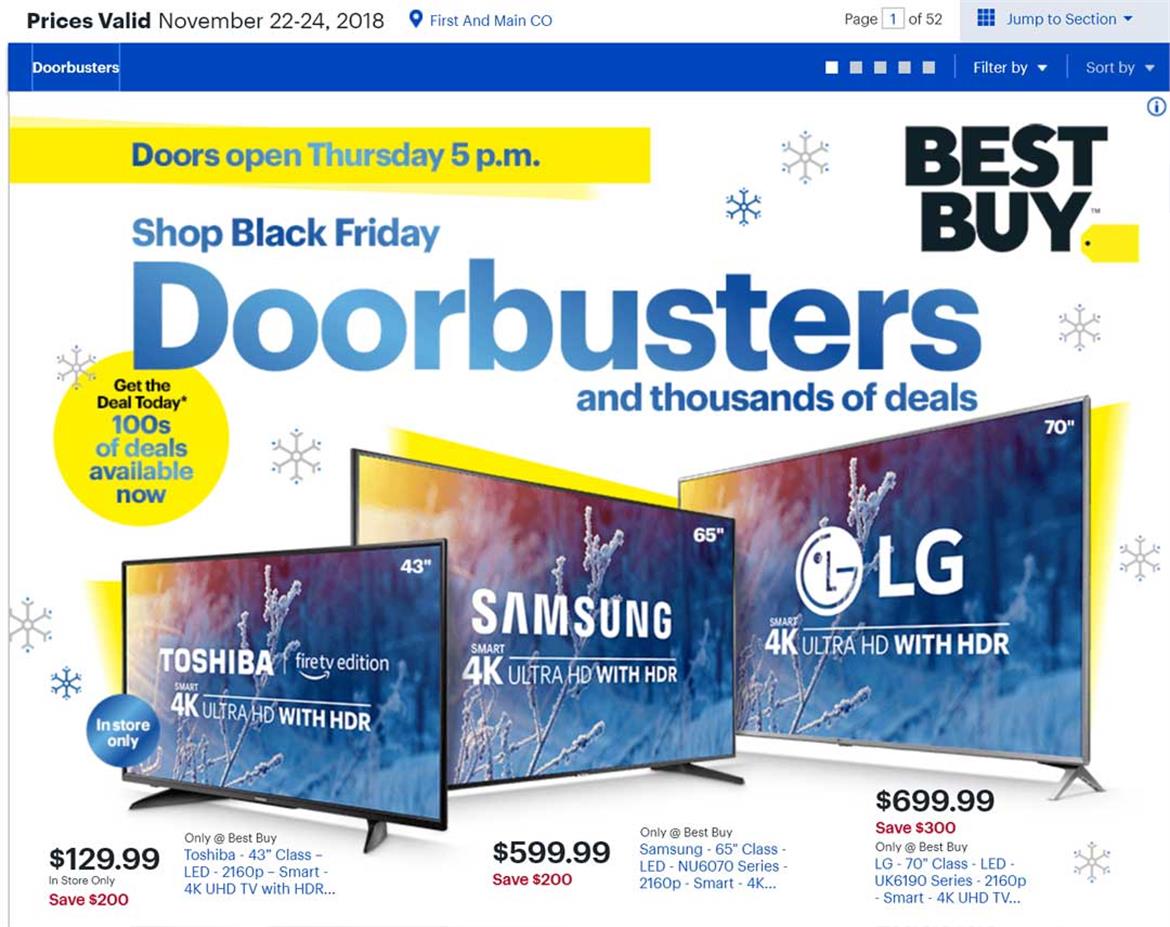 Best Buy Black Friday Deals Include $130 43-inch Smart TV And $599 Surface Pro 6 Bundle