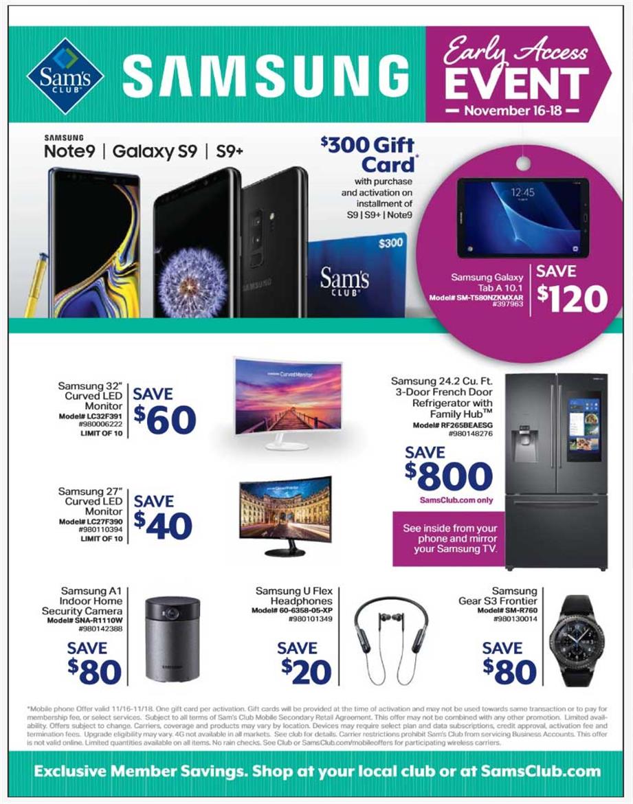 Sam's Club Samsung Early Access Event Is Live With Big Savings On Phones, TVs, Tablets And More