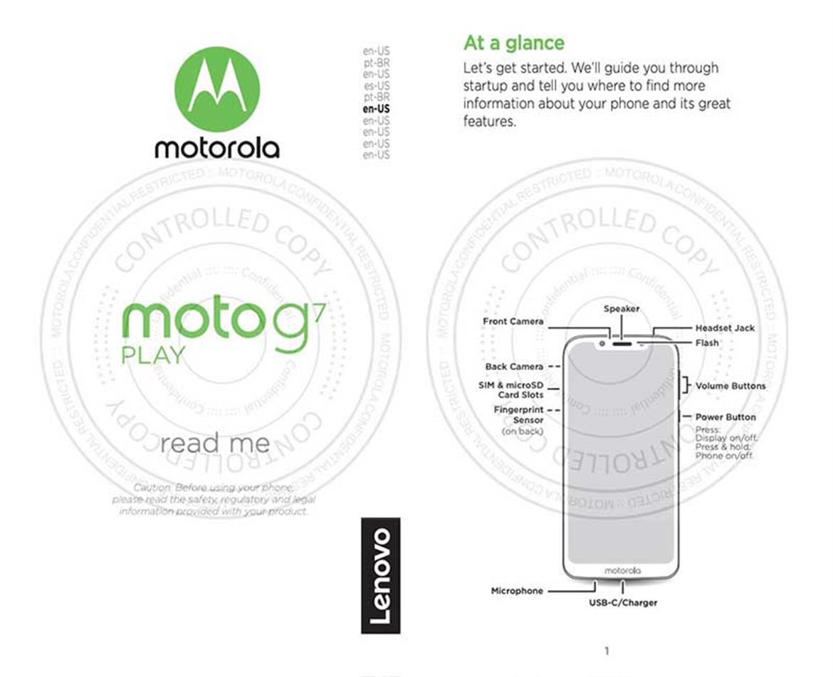 Motorola Moto G7 Play Leaks Via FCC Filing With Display Notch