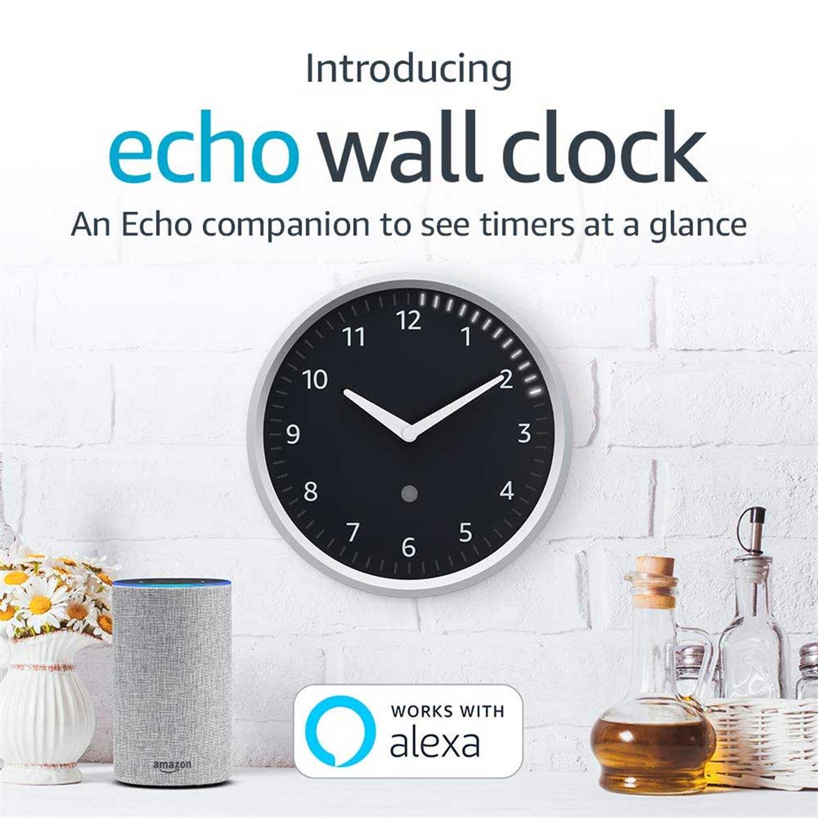Amazon’s Sleek Echo Wall Clock Arrives For The Holidays With Alexa Smart Timers