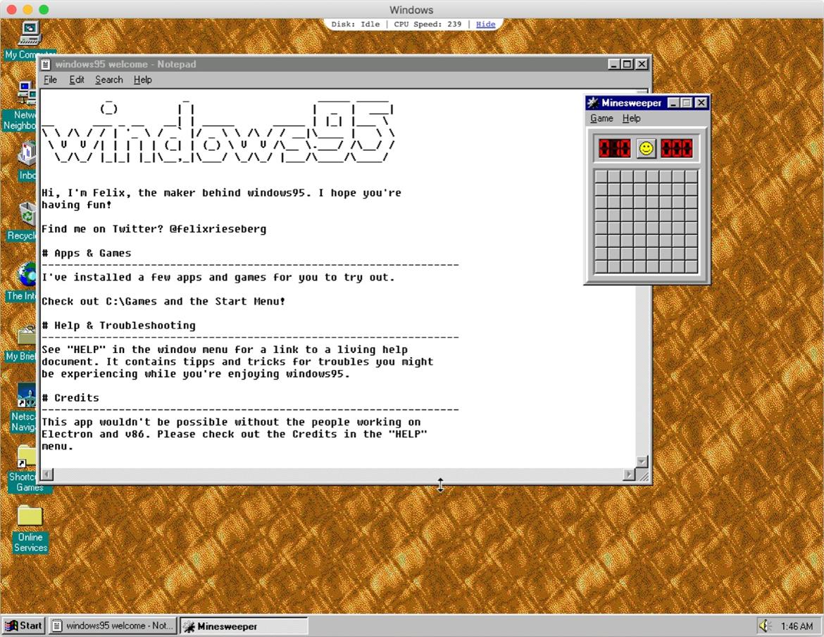 You Can Now Download And Run Windows 95 v2.0 With Integrated Doom And Wolfenstein