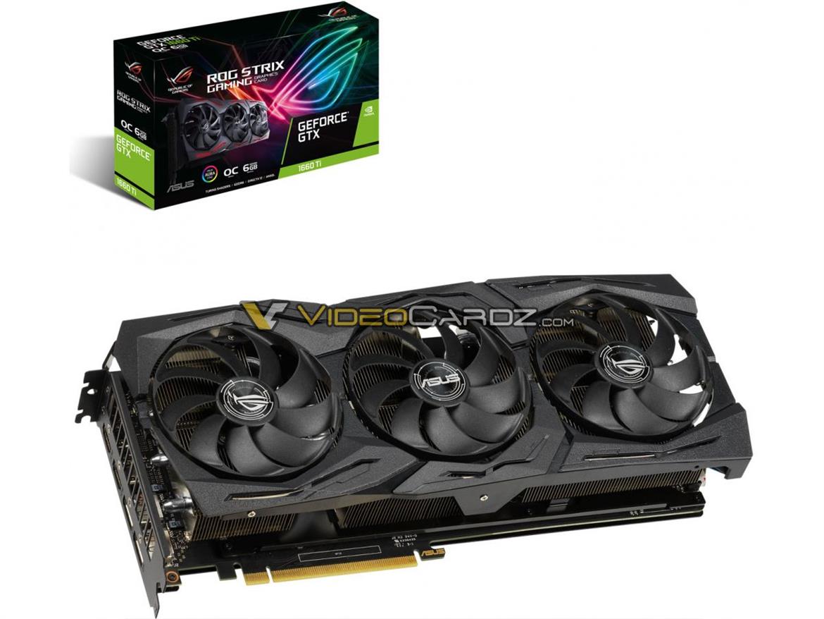 A Trio Of ASUS GeForce GTX 1660 Ti Turing Gaming Cards Have Just Leaked