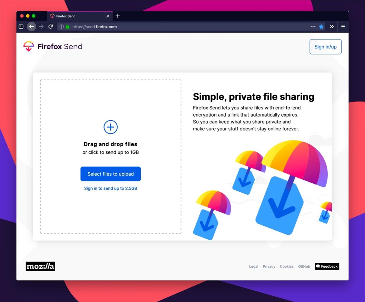 Firefox Send Exits Beta: Free, Encrypted, Self-Destructing File Transfers