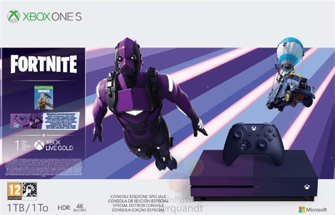 Purple Fortnite Edition Xbox One S Console Leaks Ahead Of E3
