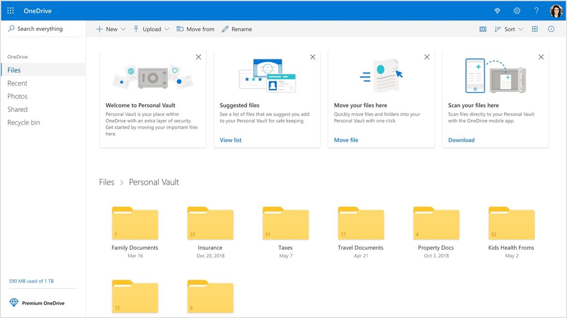 Microsoft OneDrive Personal Vault Brings Prophylactic Security, More Storage For Your Naughty Bits