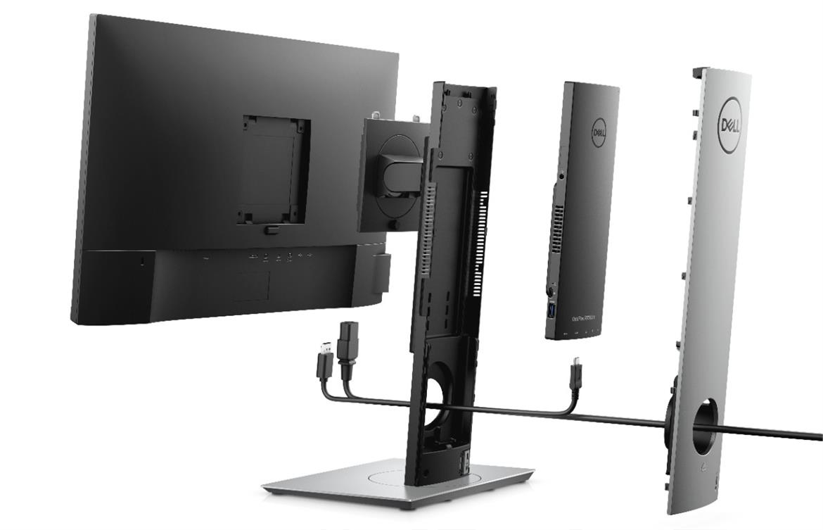 Dell's OptiPlex 7070 Ultra Zero-Footprint Modular Desktop Scoffs At Apple's $1000 Pro Display Stand