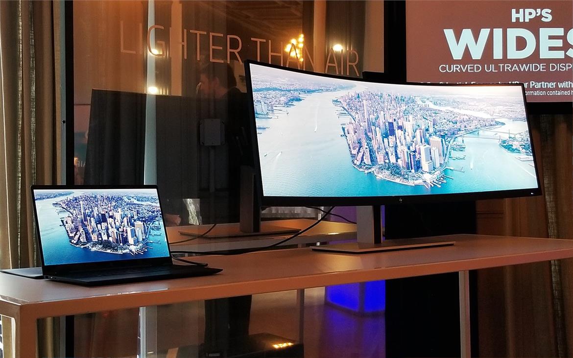 HP Debuts Sleek Elite Dragonfly Mobile Workstation, Bodacious 34 & 43-Inch Curved Displays