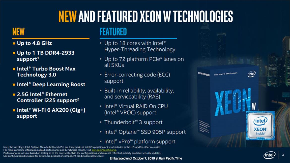 Intel Unleashes Xeon W-2200 Series CPUs With Price Cuts, Up To 18 Cores For Creators And Enthusiasts