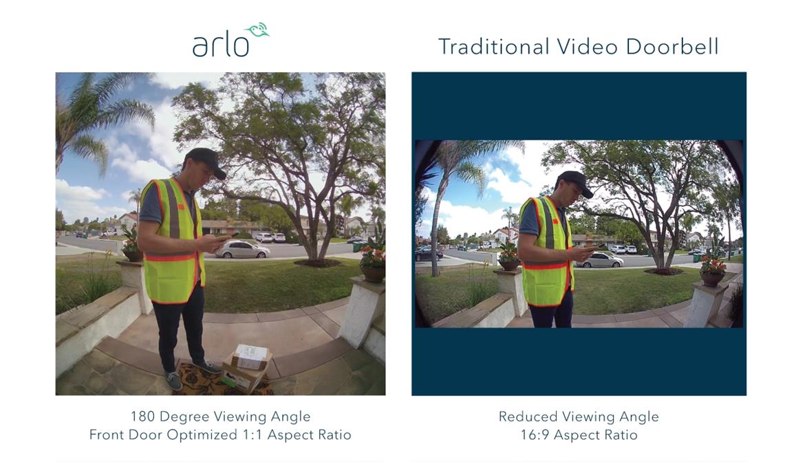 Arlo Video Doorbell Provides 180-Degree Field Of View To Capture Porch Pirates