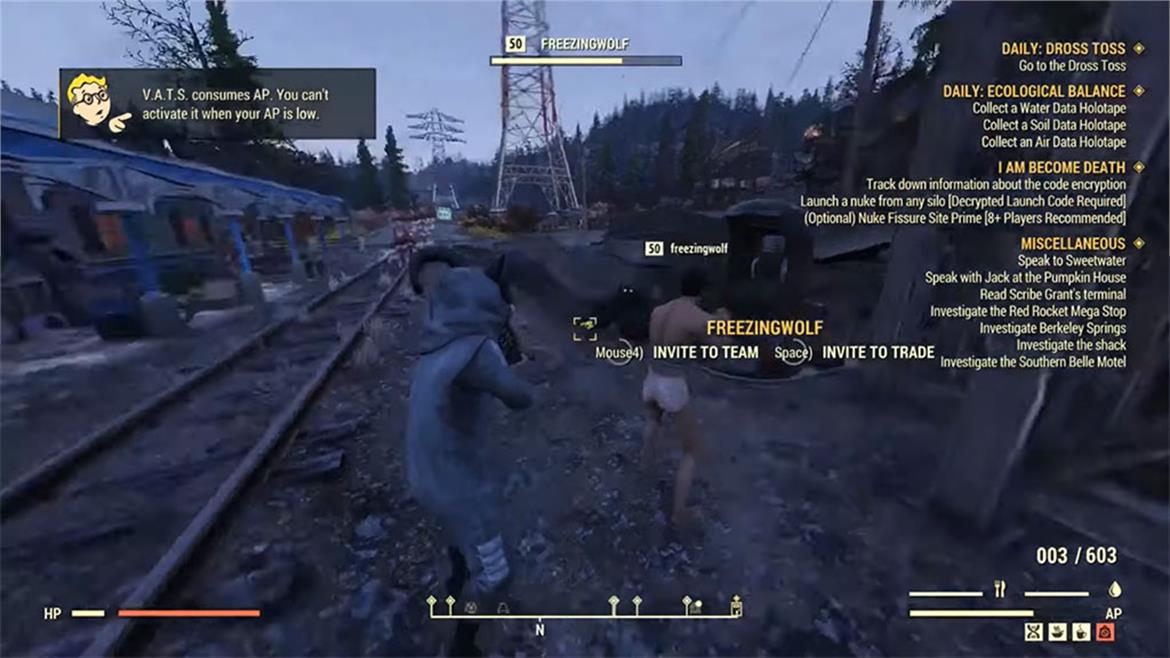 A Fallout 76 Hack Is Leaving Players Stripped Of Inventory Items Ruining The Game