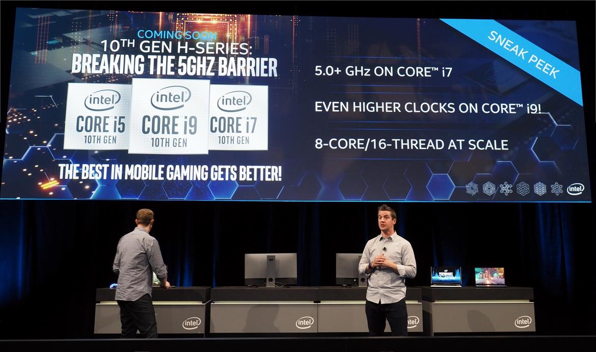 Intel Debuts 10th Gen Comet Lake-H Mobile 8-Core CPUs At 5GHz+, Teases Tiger Lake