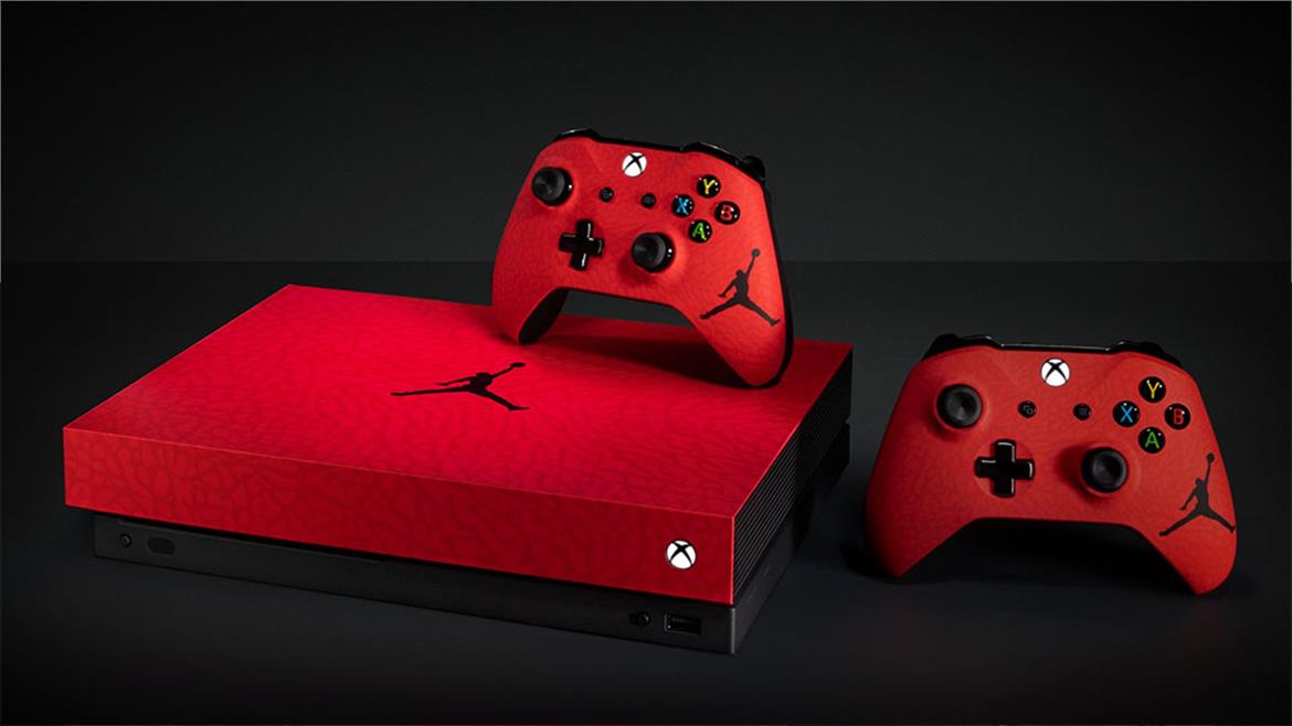 Microsoft And Nike Tag Team Themed Xbox One X Jordan Brand Console Contest, Just Enter It
