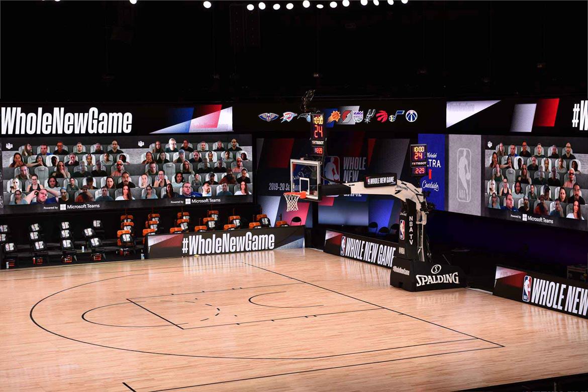 NBA Turns To Microsoft Teams To Project Virtual Fans Into Empty Sports Arenas